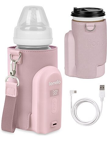 LIONELO Thermup Go Evo Draadloze Flessenwarmer - 9 uur - Voor Flessen ⌀5-8 cm