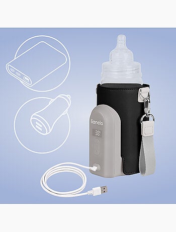 LIONELO Thermup Go Evo Draadloze Flessenwarmer - 9 uur - Voor Flessen ⌀5-8 cm