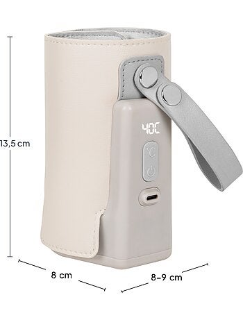 LIONELO Thermup Go Plus Draagbare Flessenwarmer - BPA-vrij - 38-50°C - Accu tot 8u