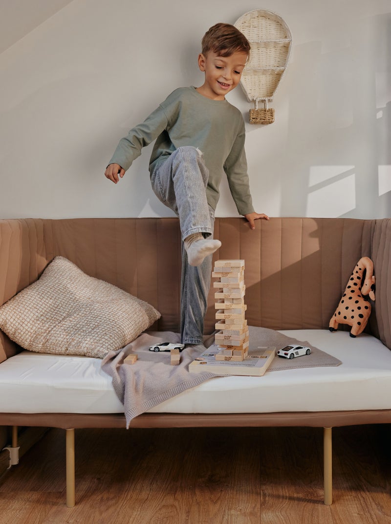 LIONELO Thomi Plus 5-in-1 bed – Co-sleeper – Wieg – Box – Slaapbank – Tot 100 kg Donkerbeige - Kiabi