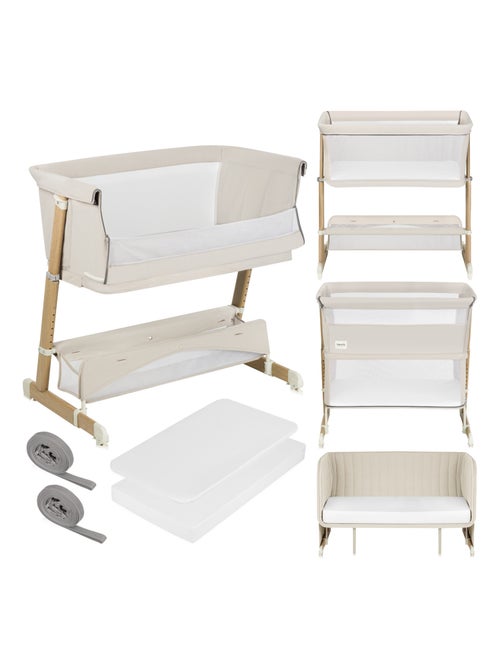LIONELO Thomi Plus 5-in-1 bed – Co-sleeper – Wieg – Box – Slaapbank – Tot 100 kg - Kiabi LIONELO Thomi Plus 5-in-1 bed – Co-sleeper – Wieg – Box – Slaapbank – Tot 100 kg - Kiabi
