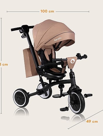 LIONELO Tris Plus kinderwagen & driewieler - Tot 25 kg - Omkeerbare zitting - Accessoires