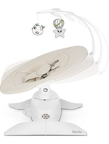 LIONELO Vivi Set: elektrische schommelstoel en wieg met 360°-draaifunctie - 12 melodieën - 3 standen