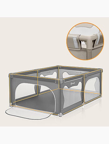 LIONELO Willow-box met mat - 187 x 127 cm - Goede isolatie tegen de vloer - Dubbelzijdige mat