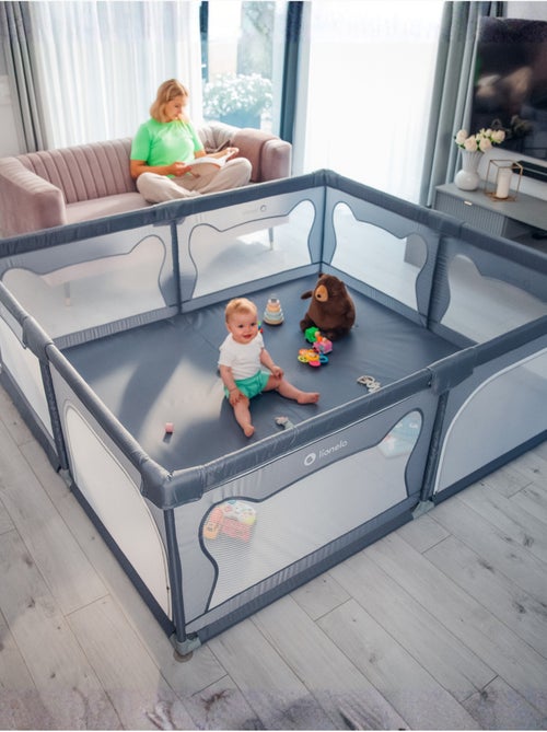 LIONELO Willow Grondbox - Ruim Formaat - Gaas Wanden - Veiligheidsnet - Kiabi LIONELO Willow Grondbox - Ruim Formaat - Gaas Wanden - Veiligheidsnet - Kiabi