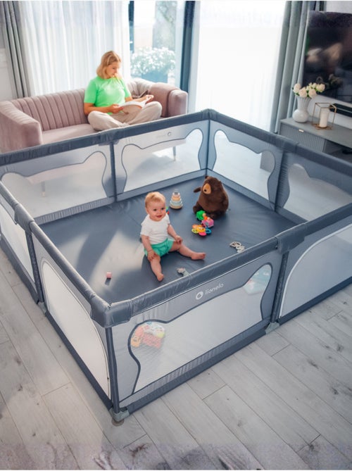 LIONELO Willow Grondbox - Ruim Formaat - Gaas Wanden - Veiligheidsnet - Kiabi LIONELO Willow Grondbox - Ruim Formaat - Gaas Wanden - Veiligheidsnet - Kiabi