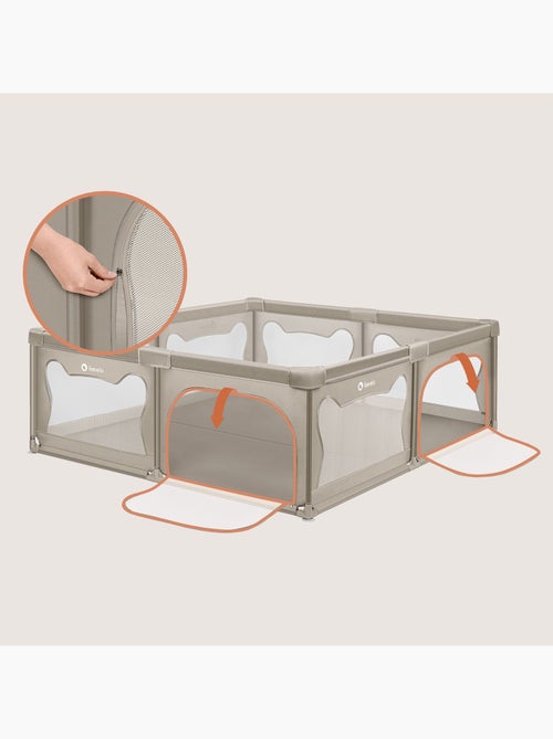 LIONELO Willow Grondbox - Ruim Formaat - Gaas Wanden - Veiligheidsnet - Kiabi LIONELO Willow Grondbox - Ruim Formaat - Gaas Wanden - Veiligheidsnet - Kiabi