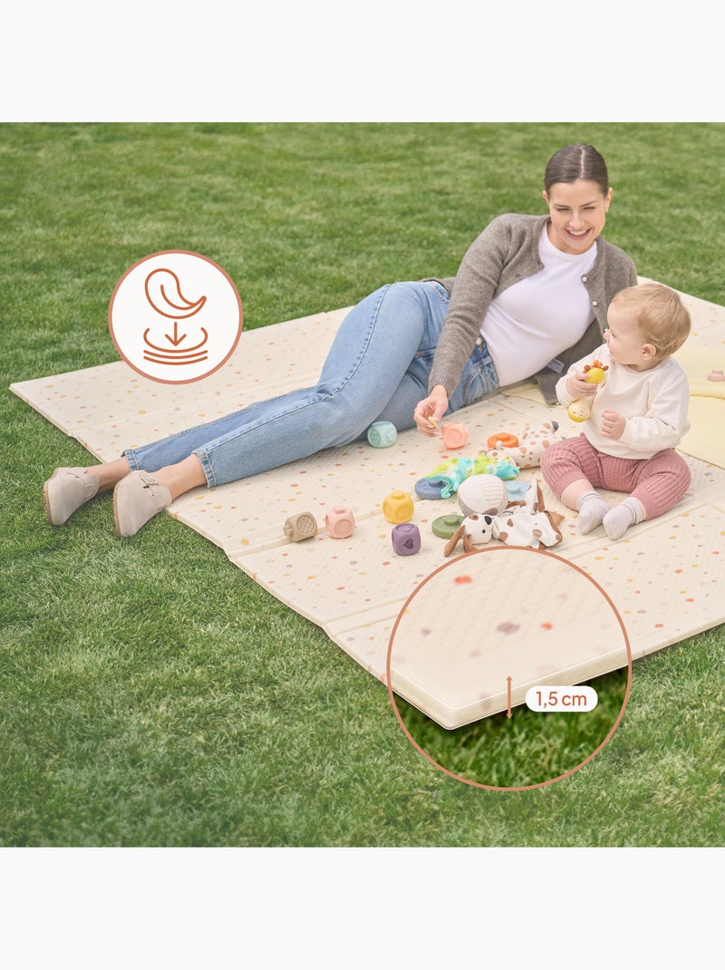 LIONELO Zora Speelmat - Dubbelzijdig - 180x200 cm - Goede Vloerisolatie Beige - Kiabi