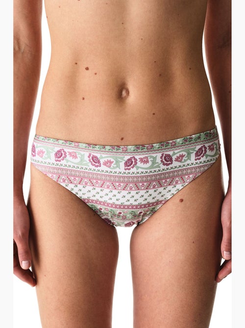 Liriane bikinibroekje met bloemenprint en middelhoge taille penti - Kiabi Liriane bikinibroekje met bloemenprint en middelhoge taille penti - Kiabi