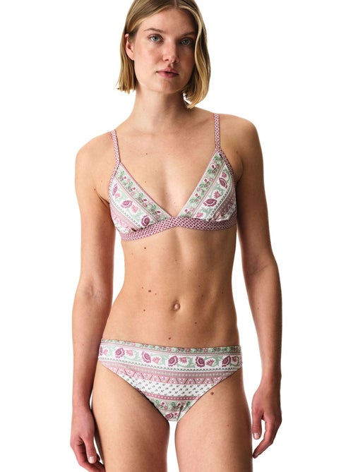 Liriane bikinibroekje met bloemenprint en middelhoge taille penti - Kiabi Liriane bikinibroekje met bloemenprint en middelhoge taille penti - Kiabi