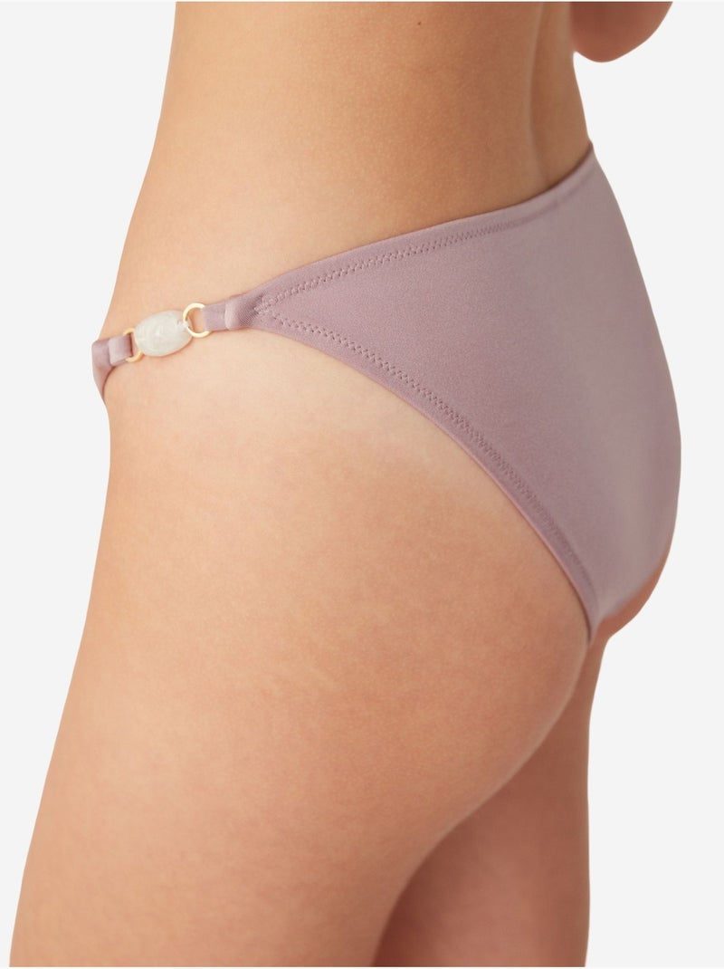 Lisa bikinibroekje met accessoiredetail aan de zijkanten penti Lavendel - Kiabi