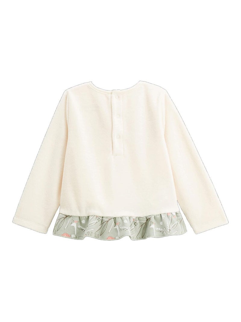 Lison 2-delige velours kinderpyjama Groen - Kiabi