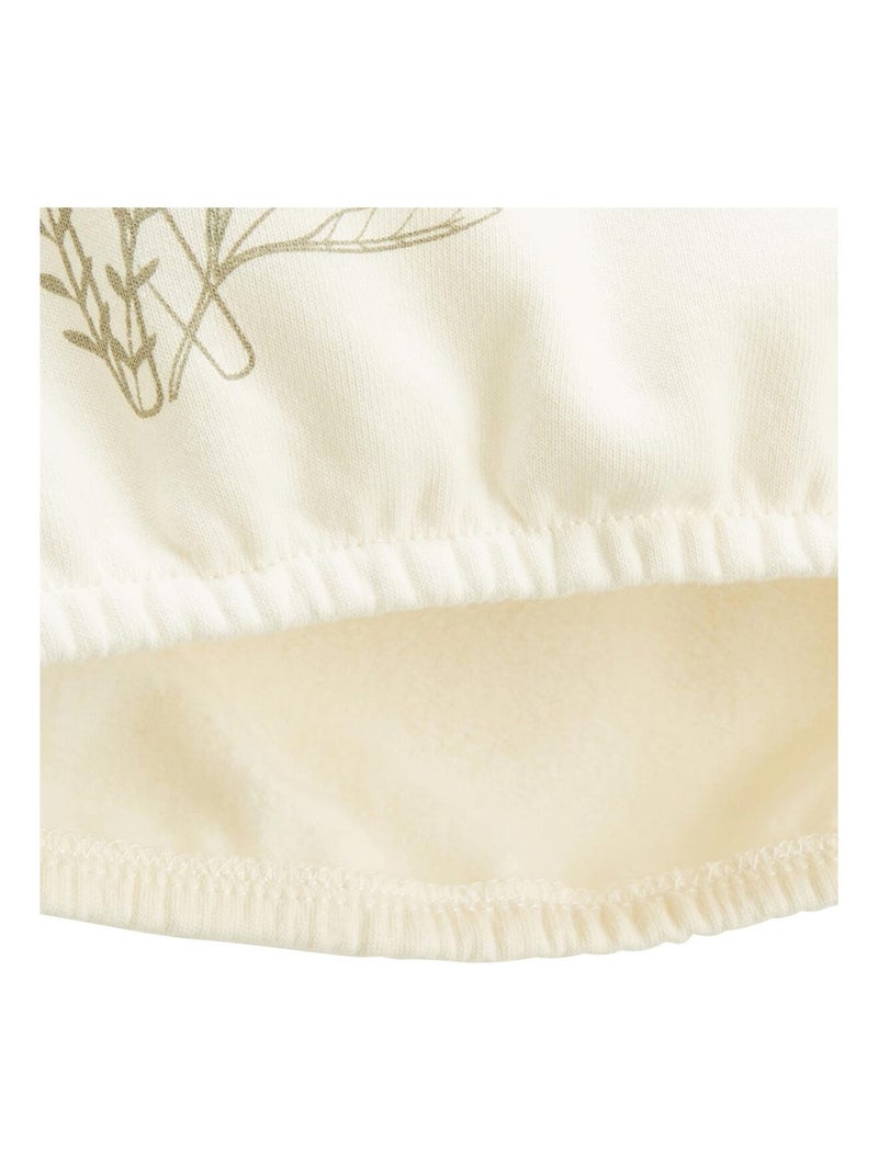Lison fleece sweatshirt voor kinderen Ecru - Kiabi