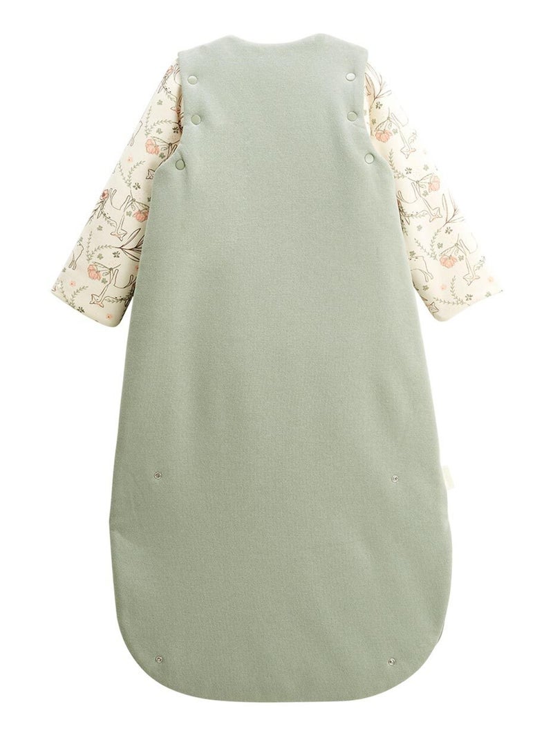 Lison fleece winterslaapzak met afneembare mouwen Groen - Kiabi