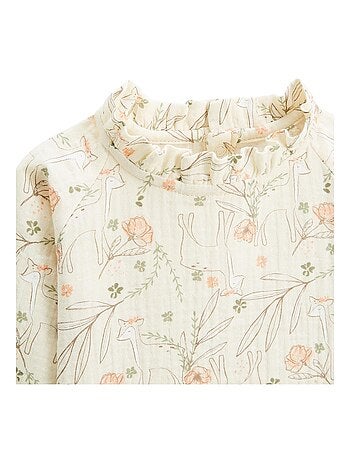 Lison kinderblouse van katoenen gaas.