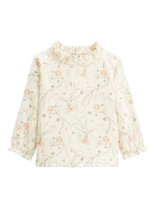 Lison kinderblouse van katoenen gaas. - Kiabi Lison kinderblouse van katoenen gaas. - Kiabi