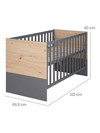 Lit bébé 2en1 cododo et lit indépendant 'anna' roba