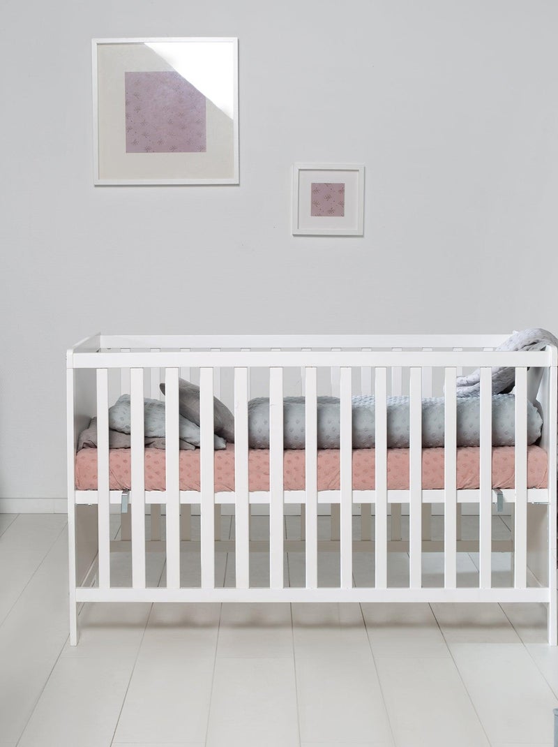 Lit bébé 2en1 convertible en cododo + matelas et sommier ROBA Blanc - Kiabi