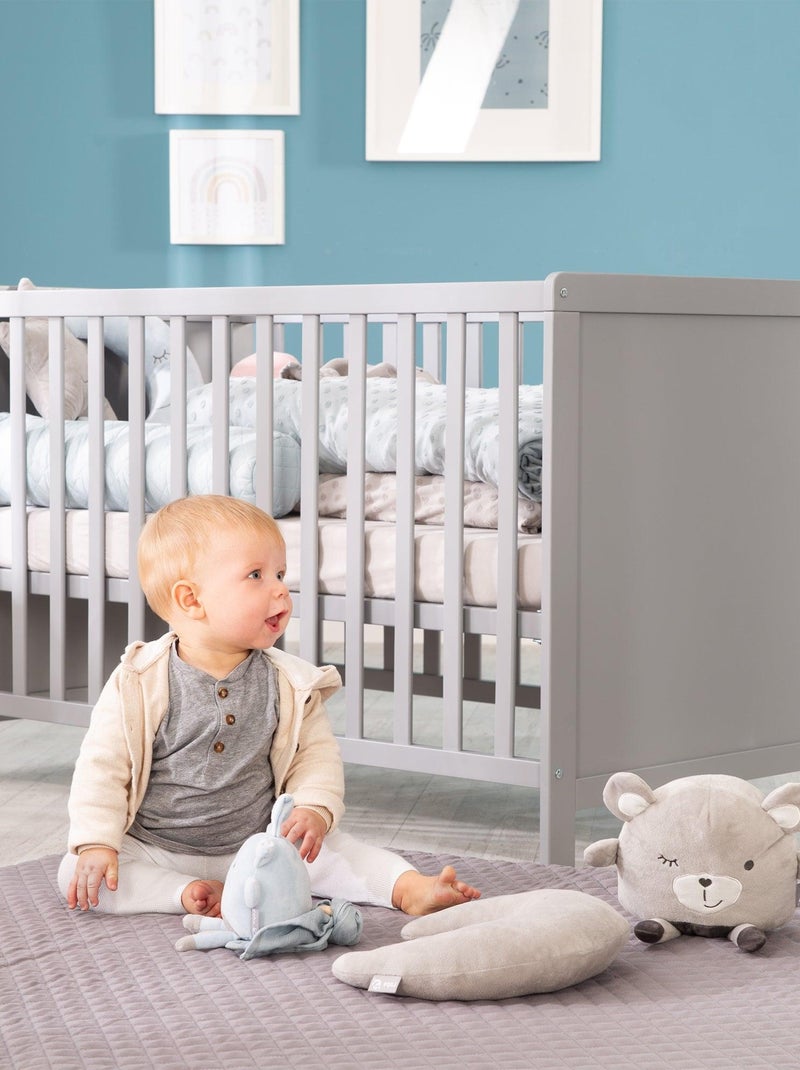 Lit bébé 2en1 lit cododo convertible en lit indépendant ROBA Gris - Kiabi