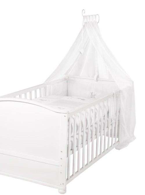 Lit bébé 70 x 140 cm évolutif avec literie complète 'fox et bunny' roba - Kiabi Lit bébé 70 x 140 cm évolutif avec literie complète 'fox et bunny' roba - Kiabi