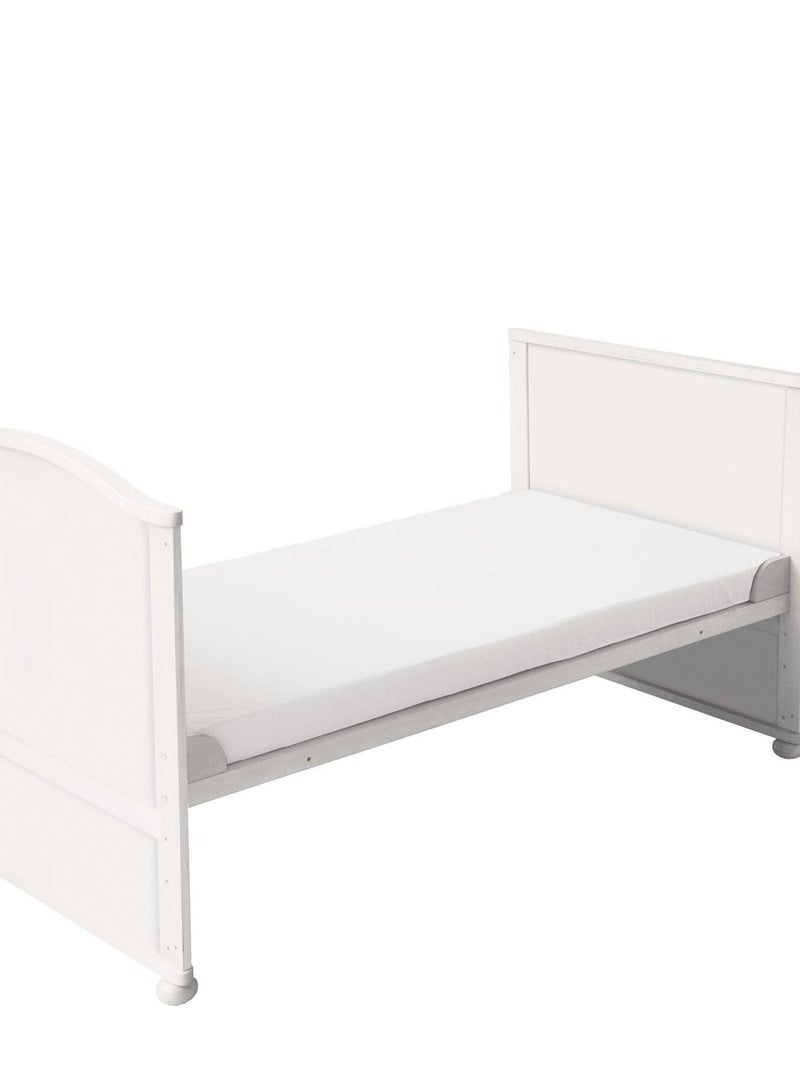 Lit bébé 70 x 140 cm évolutif avec literie complète 'Fox et Bunny' ROBA Blanc - Kiabi