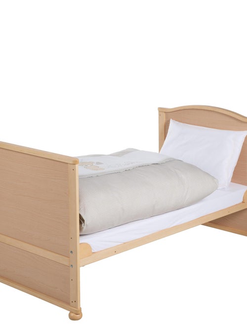 Lit bébé 70 x 140 cm évolutif avec literie complète 'liebhabear' roba - Kiabi Lit bébé 70 x 140 cm évolutif avec literie complète 'liebhabear' roba - Kiabi