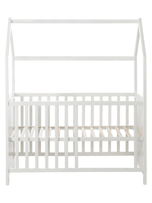 Lit bébé cabane 60 x 120 en bois fsc convertible en cododo et canapé roba - Kiabi Lit bébé cabane 60 x 120 en bois fsc convertible en cododo et canapé roba - Kiabi