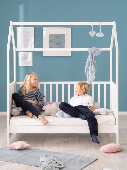 Lit bébé cabane 70 x 140 évolutif transformable en lit junior bois FSC - ROBA - Kiabi Lit bébé cabane 70 x 140 évolutif transformable en lit junior bois FSC - ROBA - Kiabi