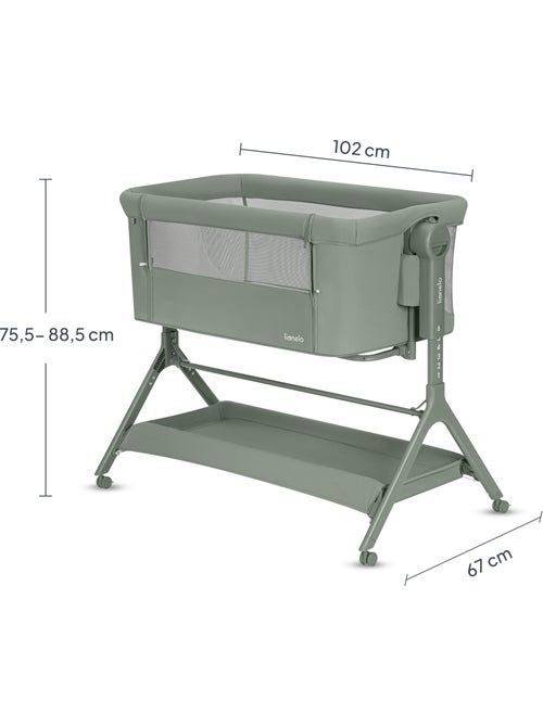 Lit bébé cododo 3en1 LIONELO Leonie Plus - Berceau - Hauteur et inclinaison réglables - Kiabi Lit bébé cododo 3en1 LIONELO Leonie Plus - Berceau - Hauteur et inclinaison réglables - Kiabi