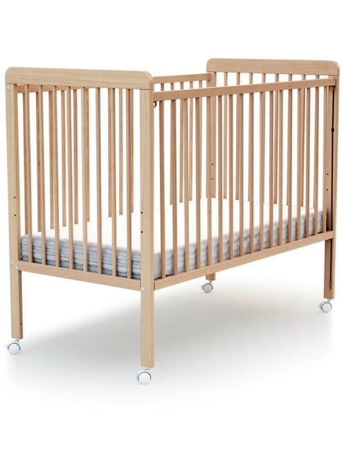 Lit bébé coulissant en bois avec matelas livo - Kiabi Lit bébé coulissant en bois avec matelas livo - Kiabi