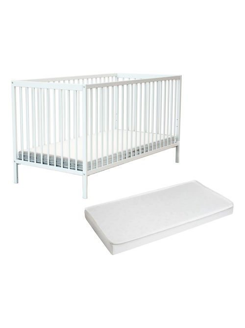 Lit bébé en bois avec matelas en bois one - Kiabi Lit bébé en bois avec matelas en bois one - Kiabi