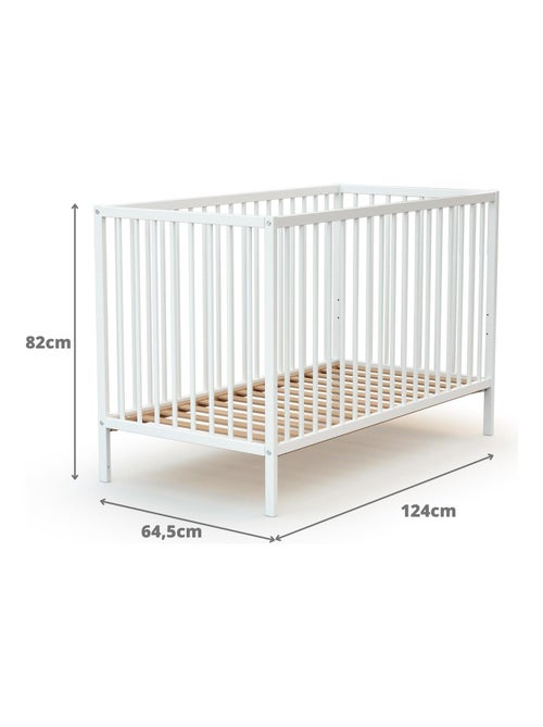 Lit bébé en bois avec matelas one - Kiabi Lit bébé en bois avec matelas one - Kiabi