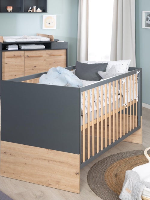 Lit bébé évolutif 70 x 140 convertible en lit enfant 'lenn' roba - Kiabi Lit bébé évolutif 70 x 140 convertible en lit enfant 'lenn' roba - Kiabi