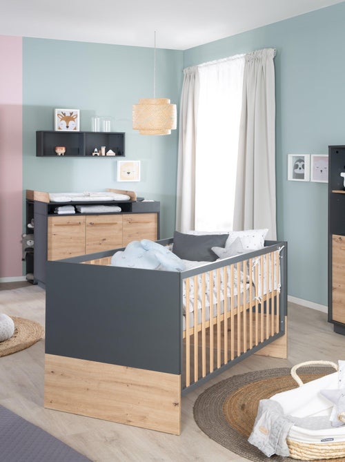 Lit bébé évolutif 70 x 140 convertible en lit enfant 'lenn' roba - Kiabi Lit bébé évolutif 70 x 140 convertible en lit enfant 'lenn' roba - Kiabi