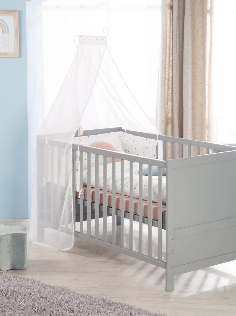 Lit bébé évolutif 70 x 140 convertible en lit enfant roba Gris taupe - Kiabi