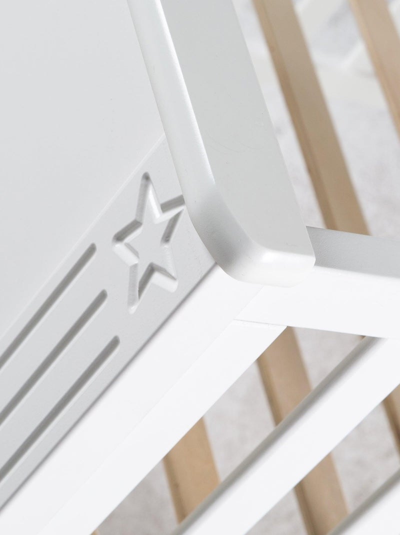 Lit bébé évolutif 70 x 140 convertible en lit junior 'maxi' roba Blanc - Kiabi