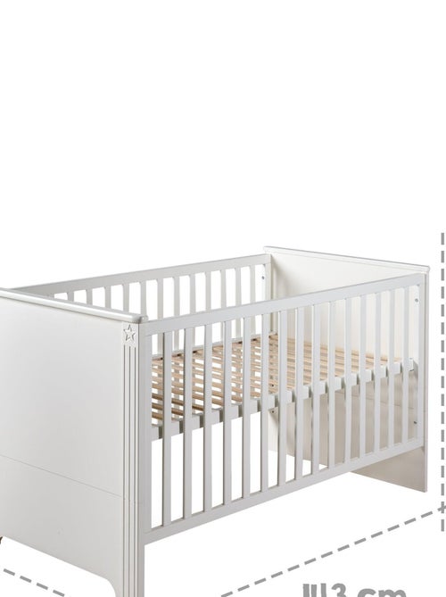 Lit bébé évolutif 70 x 140 convertible en lit junior 'Maxi' ROBA - Kiabi