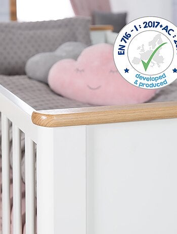 Lit bébé évolutif 70 x 140 transformable en lit junior 'Ava' ROBA