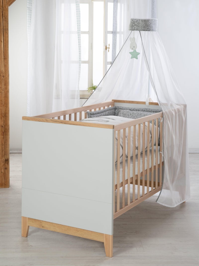 Lit bébé évolutif 70 x 140 transformable en lit junior 'Caro' ROBA Gris clair - Kiabi