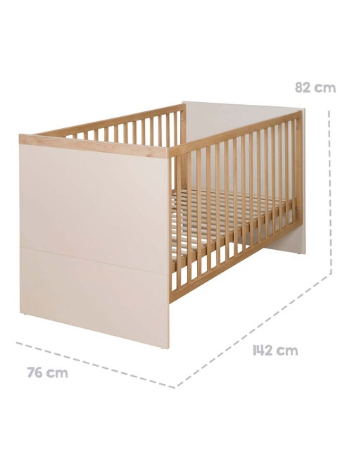 Lit bébé évolutif 70 x 140 transformable en lit junior 'jil' roba - Kiabi Lit bébé évolutif 70 x 140 transformable en lit junior 'jil' roba - Kiabi