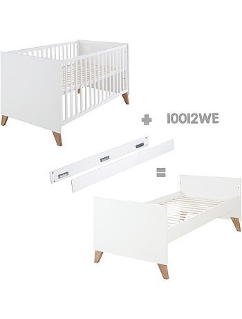 Lit bébé évolutif 70 x 140 transformable en lit junior 'ole' roba