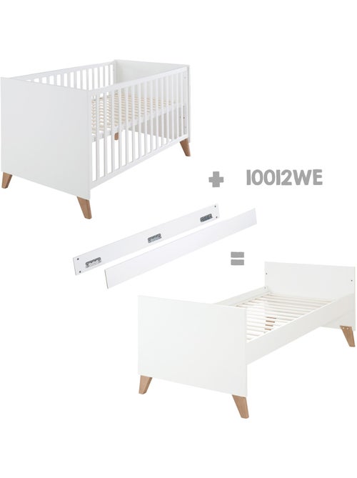 Lit bébé évolutif 70 x 140 transformable en lit junior 'ole' roba - Kiabi Lit bébé évolutif 70 x 140 transformable en lit junior 'ole' roba - Kiabi