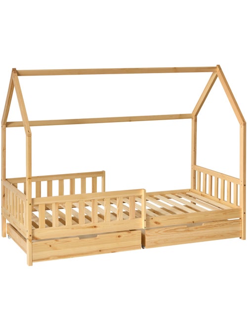Lit cabane enfant 2 tiroirs bosco - Kiabi Lit cabane enfant 2 tiroirs bosco - Kiabi