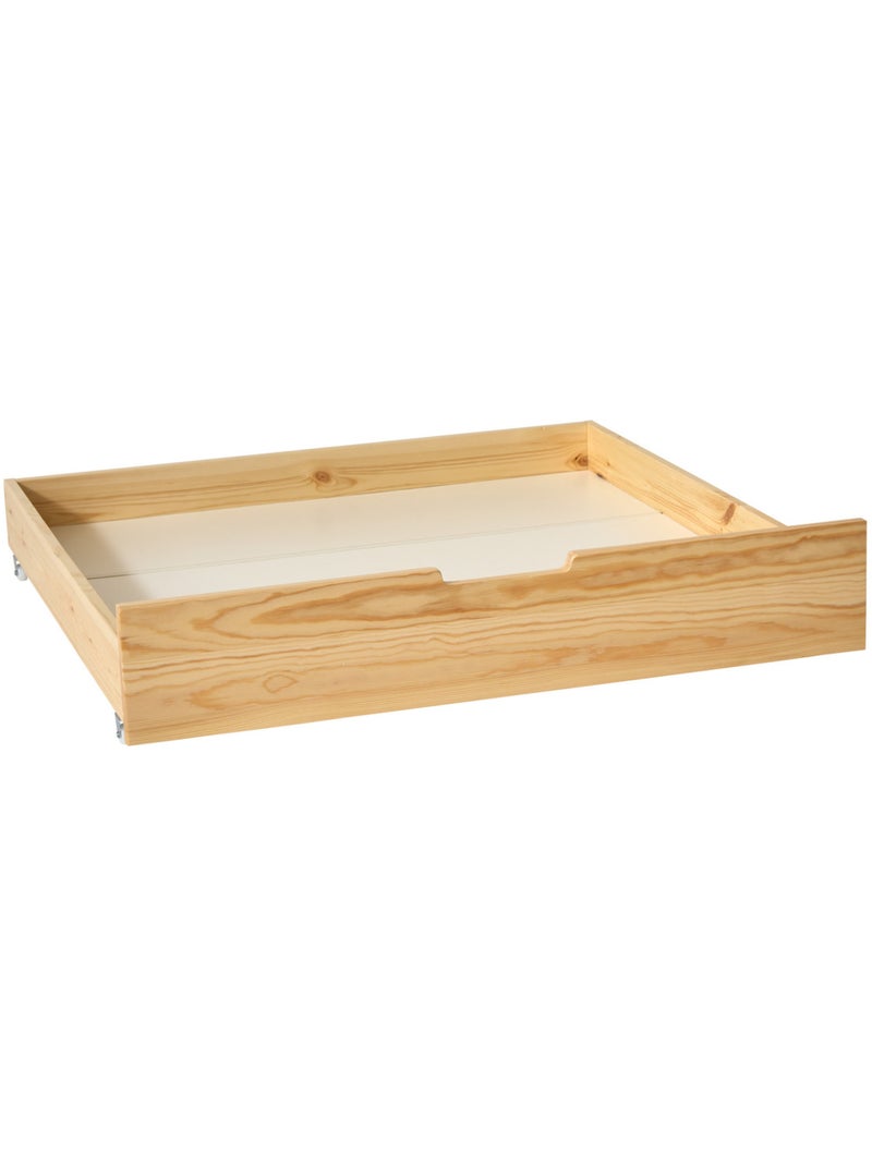 Lit cabane enfant 2 tiroirs bosco Beige - Kiabi