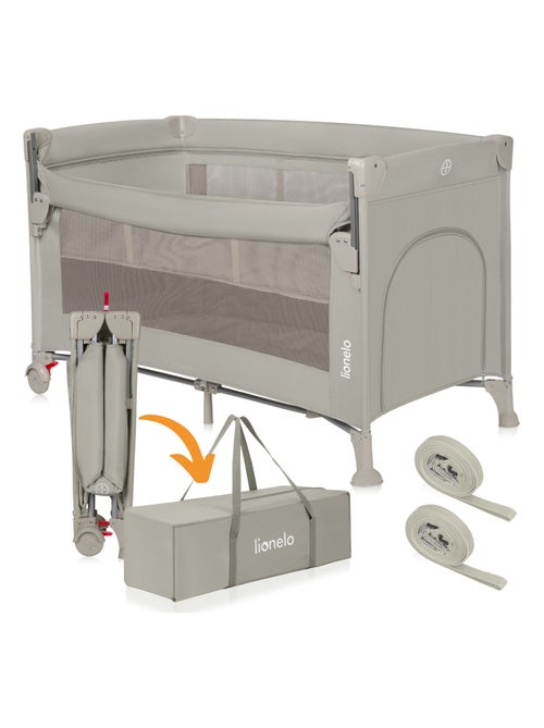 Lit cododo 3en1 LIONELO Ellen - Lit parapluie - Parc bébé - Matelas haute densité - Roulettes - Kiabi Lit cododo 3en1 LIONELO Ellen - Lit parapluie - Parc bébé - Matelas haute densité - Roulettes - Kiabi
