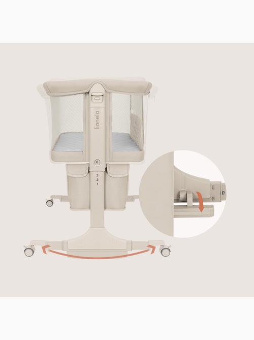 Lit cododo 3en1 LIONELO Jodie - Berceau - Réglable en hauteur et inclinaison- Matelas haute densité - Kiabi Lit cododo 3en1 LIONELO Jodie - Berceau - Réglable en hauteur et inclinaison- Matelas haute densité - Kiabi