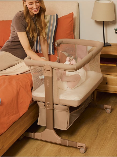 Lit cododo 3en1 LIONELO Jodie - Berceau - Réglable en hauteur et inclinaison- Matelas haute densité - Kiabi