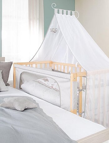 Lit cododo 60 x 120 avec literie complète et roulettes à freins ROBA
