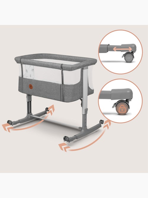 Lit cododo bébé 3en1 LIONELO Aurora - Berceau - Réglable en hauteur et inclinaison - Matelas et sac - Kiabi Lit cododo bébé 3en1 LIONELO Aurora - Berceau - Réglable en hauteur et inclinaison - Matelas et sac - Kiabi