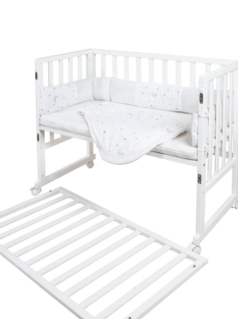 Lit cododo évolutif 3en1 + Literie - ROBA 'safe asleep®' Blanc - Kiabi